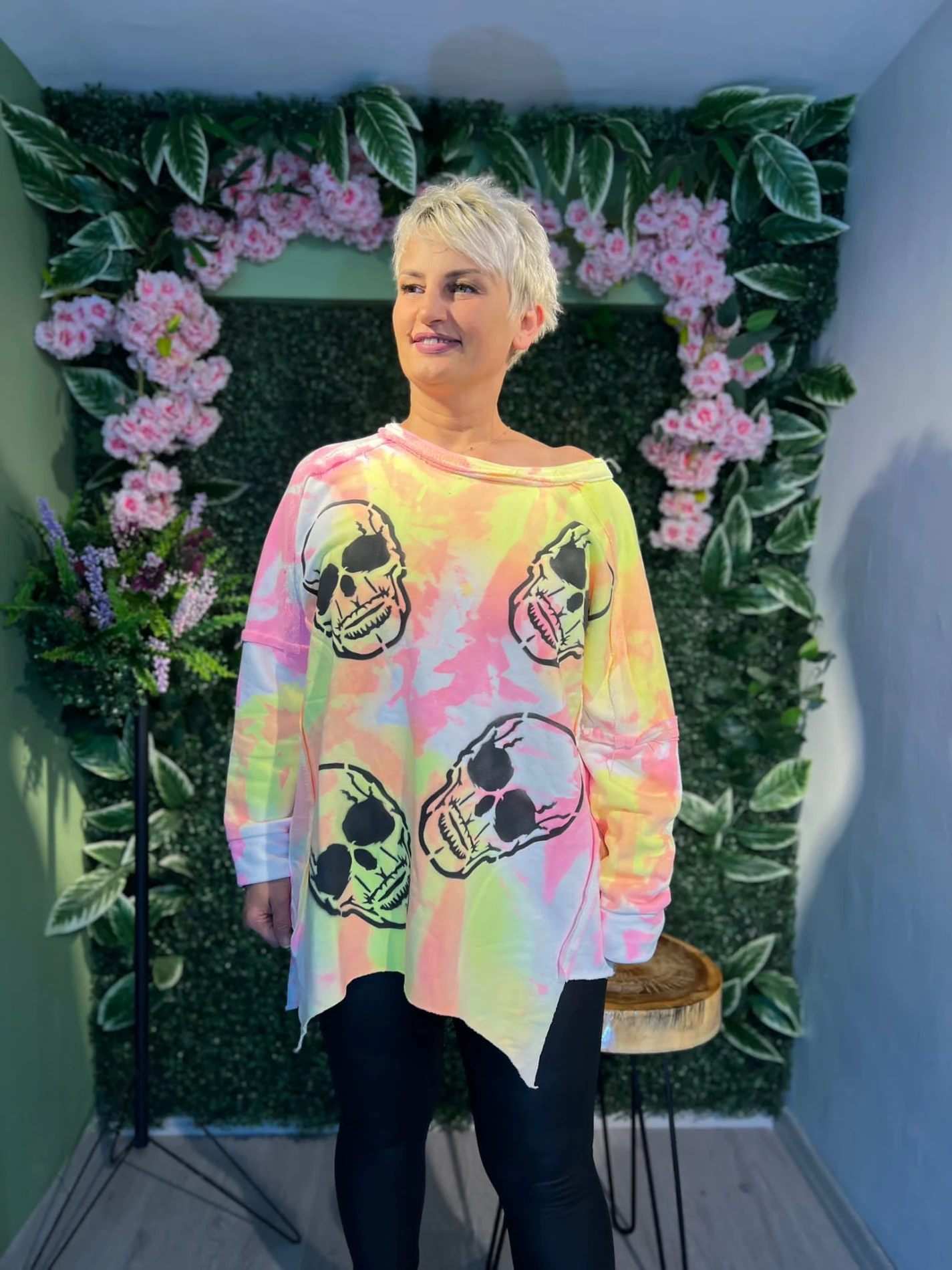 Tasarım Kuru Kafalı Sweatshirt