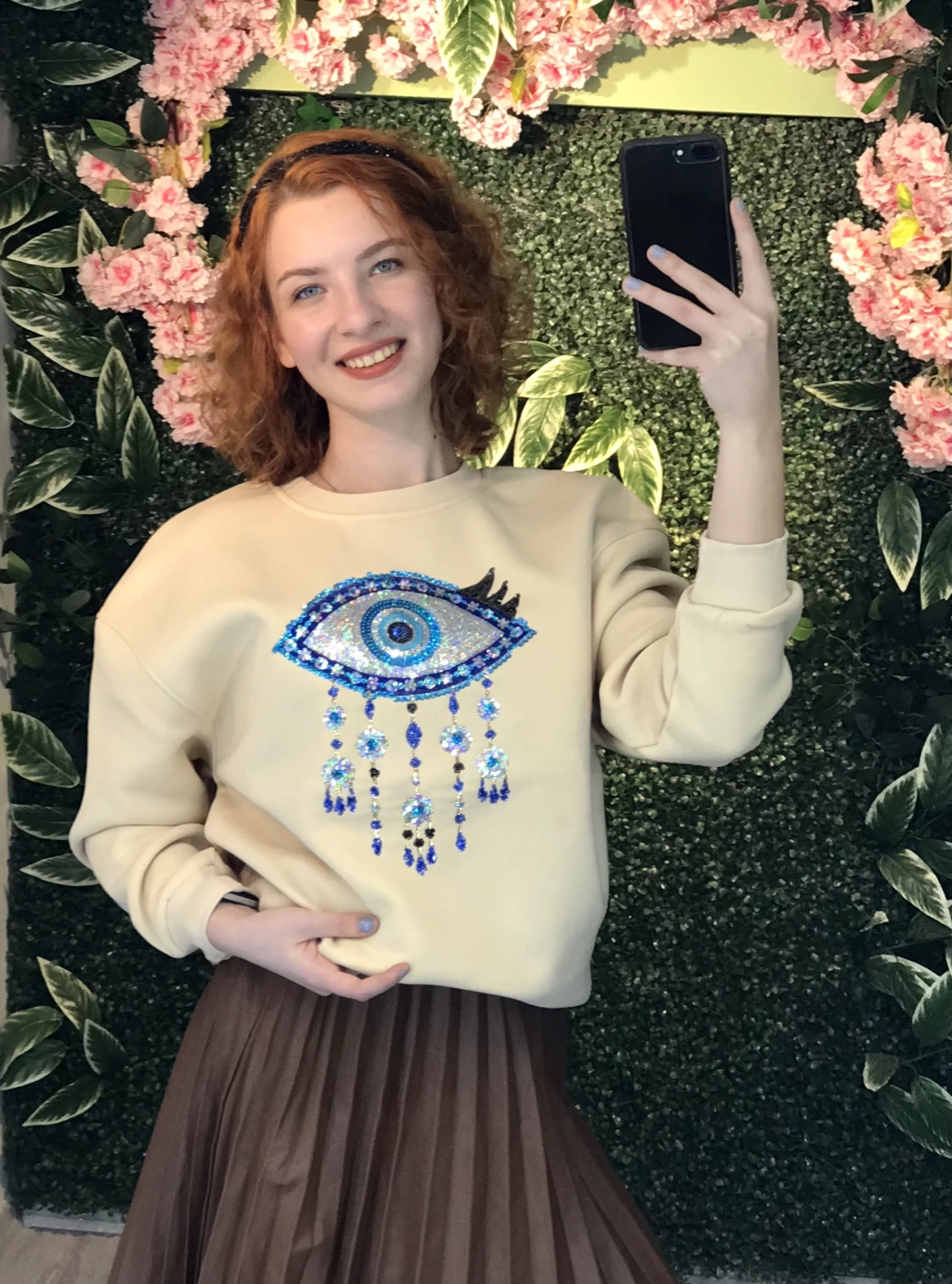 Nazar Boncuklu Sweatshirt
