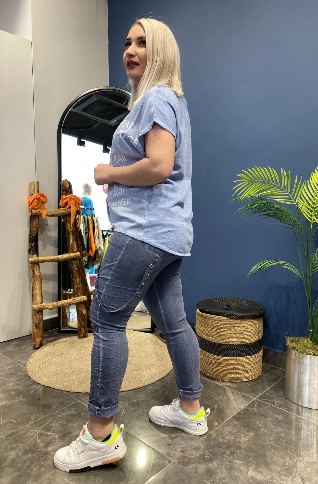 Zımba Detaylı İthal Pantalon