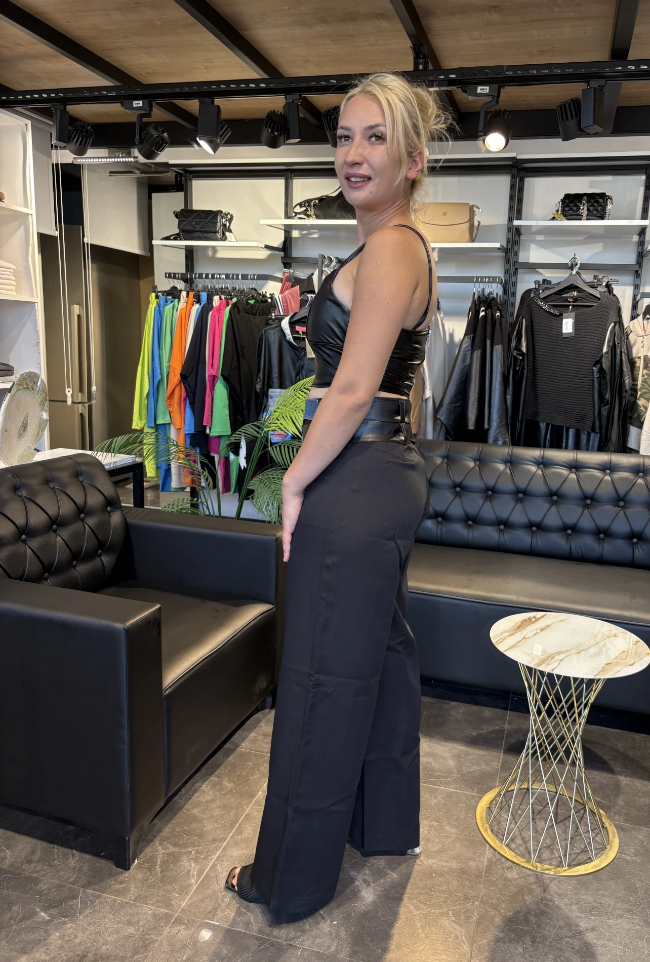 Jean Detaylı Tasarım Pantalon