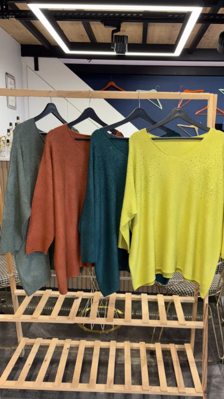 İtalyan Taşlı Bluz